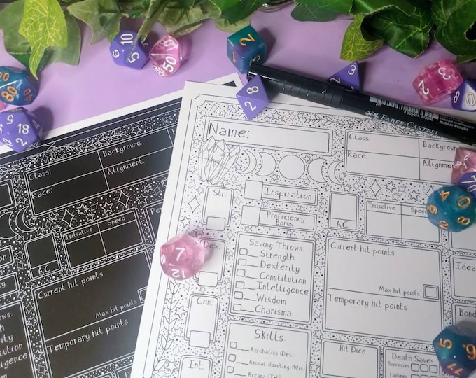 Form-fillable Fireforged Character Sheets - Etsy Canada