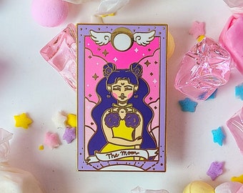 Moonie Magical Girl Luna as The Moon Tarot Pin