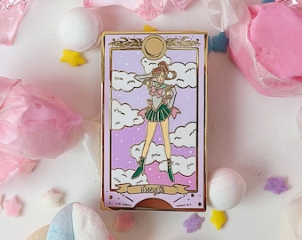 Moonie Magical Girl Jupiter as the Strength Tarot Pin