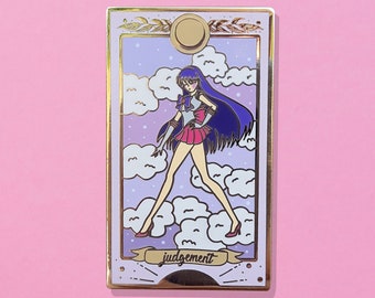 Moonie Magical Girl Mars as the Judgement Tarot Enamel Pin