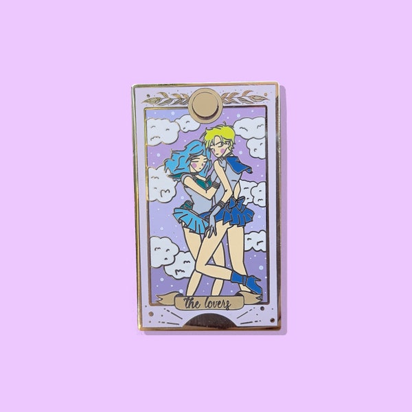 Moonie Magical Girl Moonie Tarot Neptun Uranus Lovers Emaille Pin