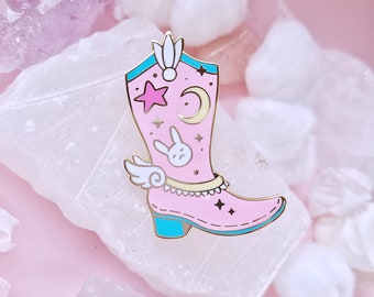 Moonie Magical Girl Moonie Cowgirl Boot Enamel Pin