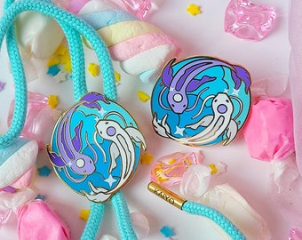 Avatar ATLA Moon Princess Koi Fish Bolo Ties and Enamel Pins