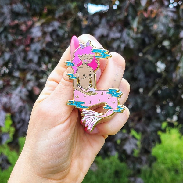 Magical Siren Mermaid Enamel Pin