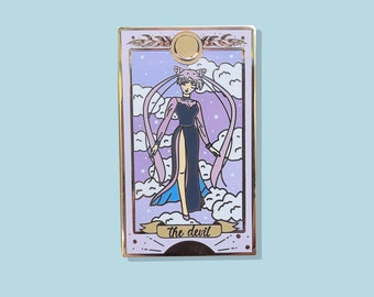 Moonie Magical Girl Wicked Lady as The Devil Tarot Enamel Pin