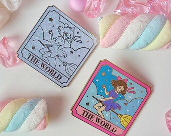 Studio Ghibli Kiki's Delivery Service The World Tarot Card Enamel Pin