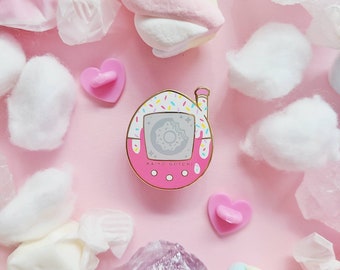 Sprinkle Donut Tamagotchi Enamel Pin