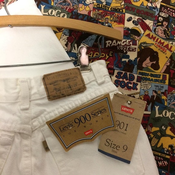 Levi's 1980's White Jeans | Levi's 901 | 900 Seri… - image 5