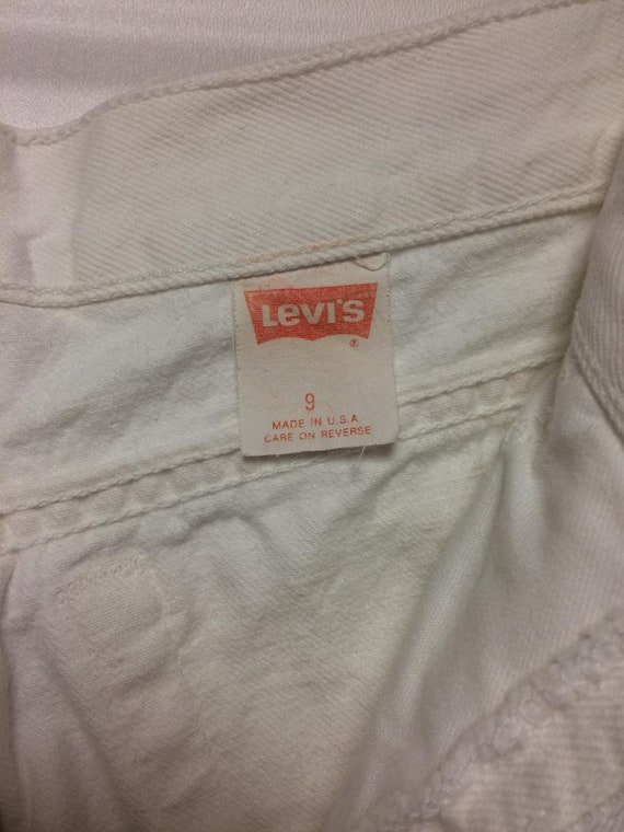 Levi's 1980's White Jeans | Levi's 901 | 900 Seri… - image 10