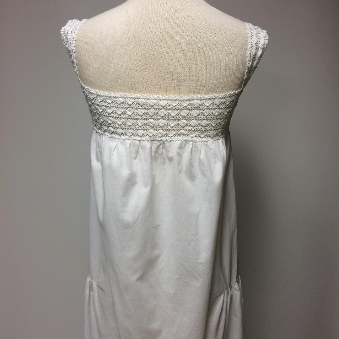 1920's White Nightgown Cotton Muslin Dress Crocheted Etsy.de