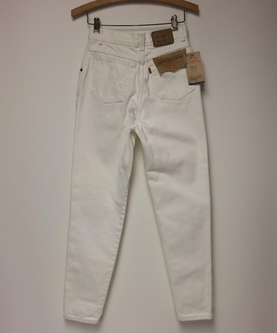 Levi's 1980's White Jeans | Levi's 901 | 900 Seri… - image 4