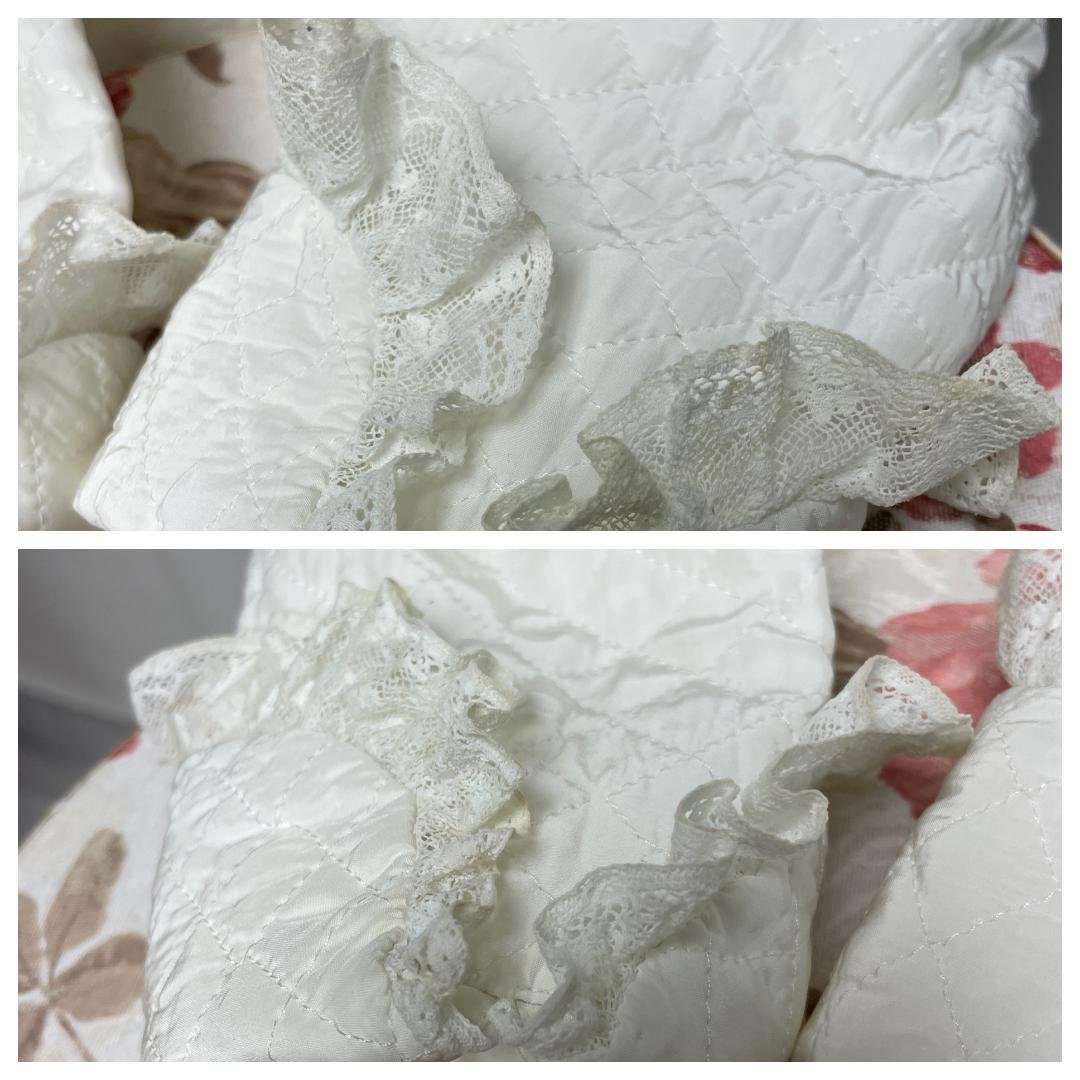 Quilted Lingerie Envelope in White main image 0