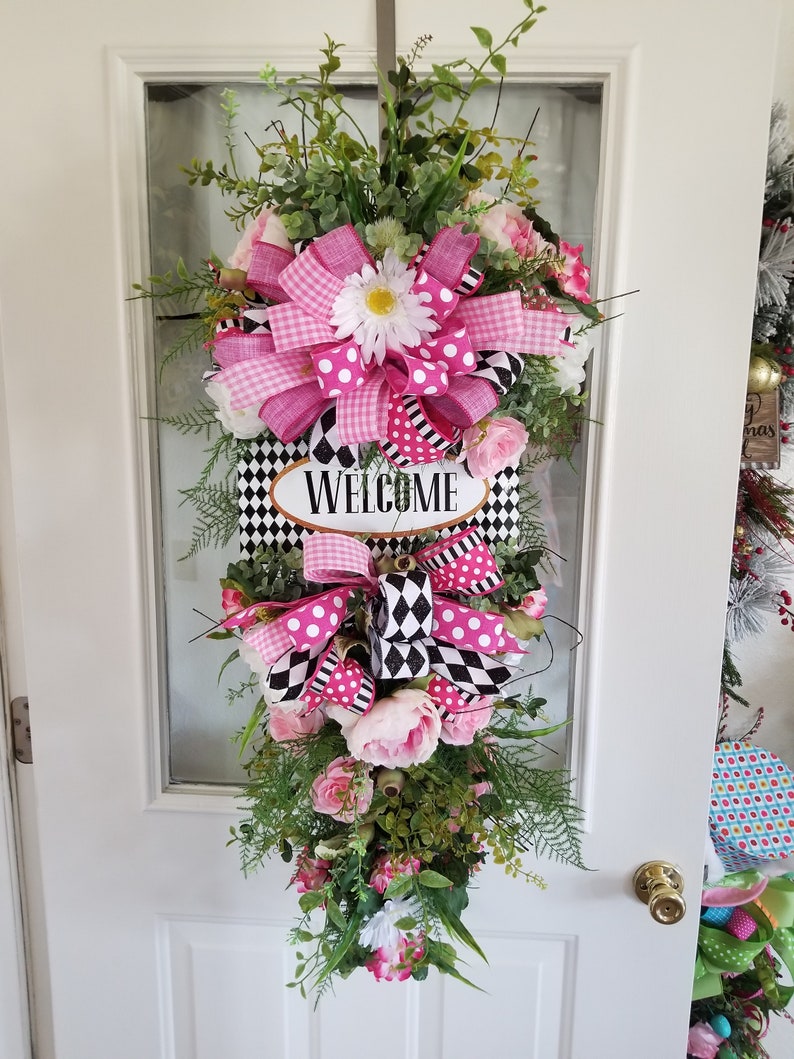 Swag Front Door Decor Interior Decor Summer Etsy