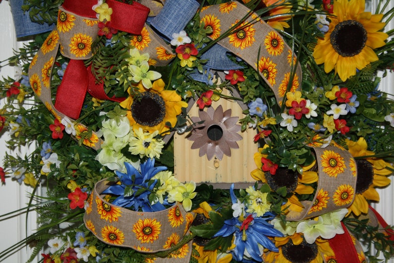Birdhouse Grapevine Wreath