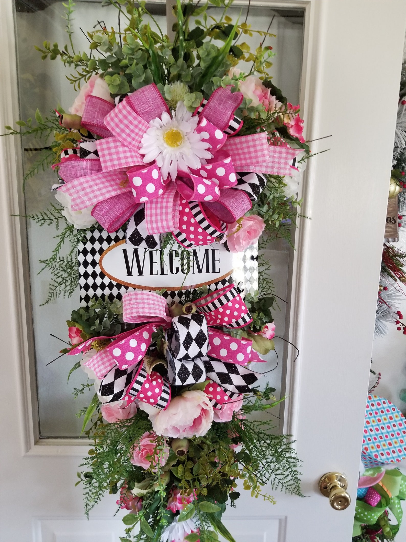 Swag Front Door Decor Interior Decor Summer Etsy