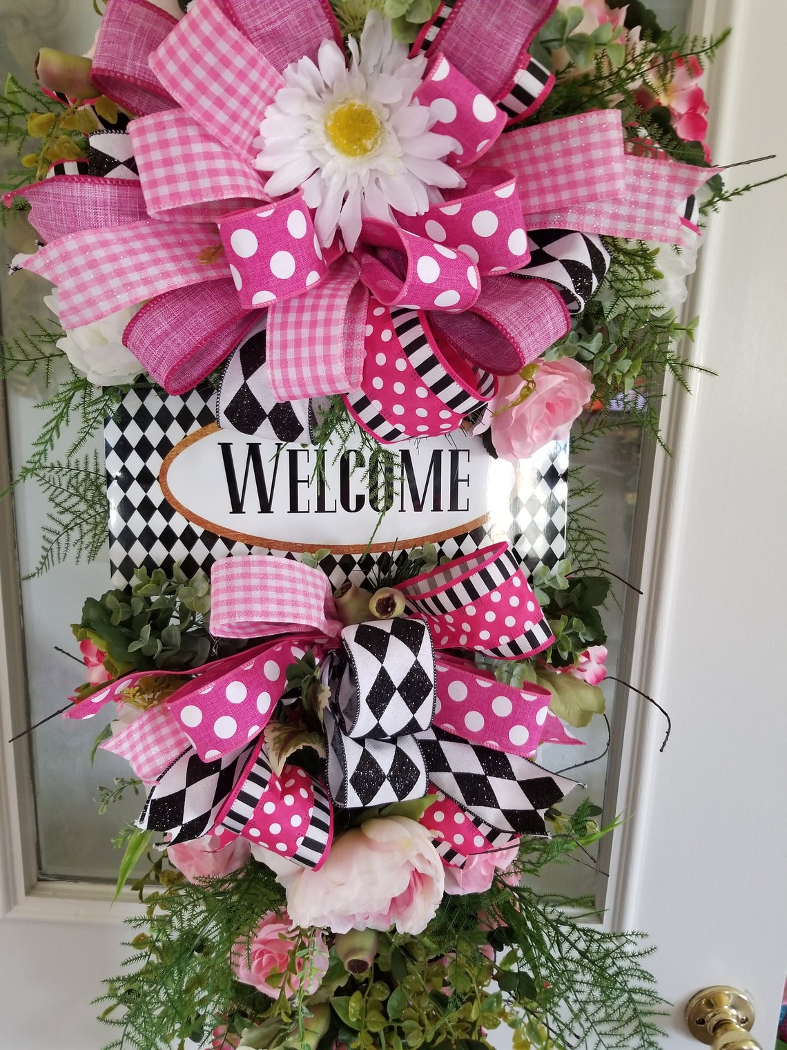 Swag Front Door Decor Interior Decor Summer Etsy