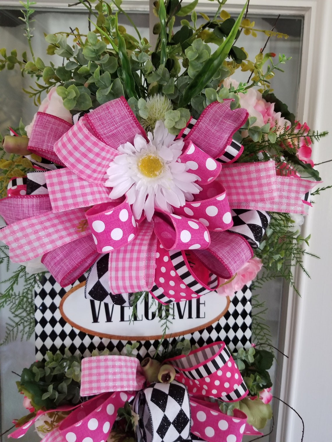 Swag Front Door Decor Interior Decor Summer Etsy