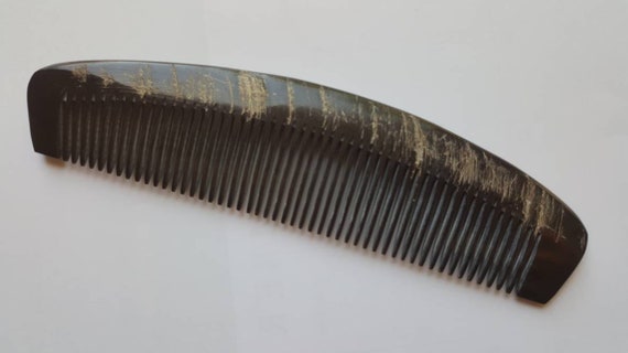 Natural Horn Comb Buffalo Horn Comb Horn Hair Comb Araki Etsy