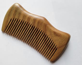 Sandalwood Beard Comb: Vintage Style | Father's Day Gift  4.6"/11.7cm