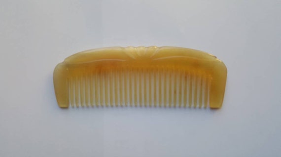 Gift For Her Natural Sheep Horn Comb Seamless Horn Hair Etsy