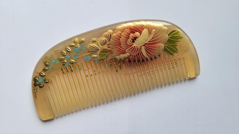 Sheep Horn Hair Beard Comb, Vintage Style, Anniversary Gift 4.9