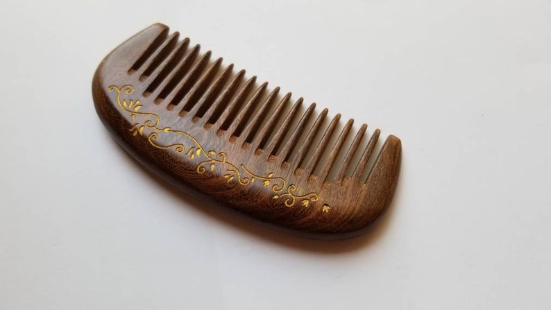 Wooden Hair Comb Women, Mothers Day Gift for Her, Araki Beard Comb, Wood Wide Tooth Comb, Seamless Wood Comb, Pocket Wood Comb 5.1 /13cm image 8