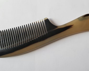 Horn Comb for Girls , Gift for Daughter, Birthday Gift Men, Horn Hair Comb, Araki Horn Beard Comb, Yak Horn Comb, Gift for Her 18.8"(7.4cm)