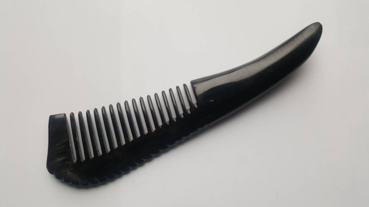 Araki Natural Yak Horn Comb Horn Beard Comb Men Viking Etsy