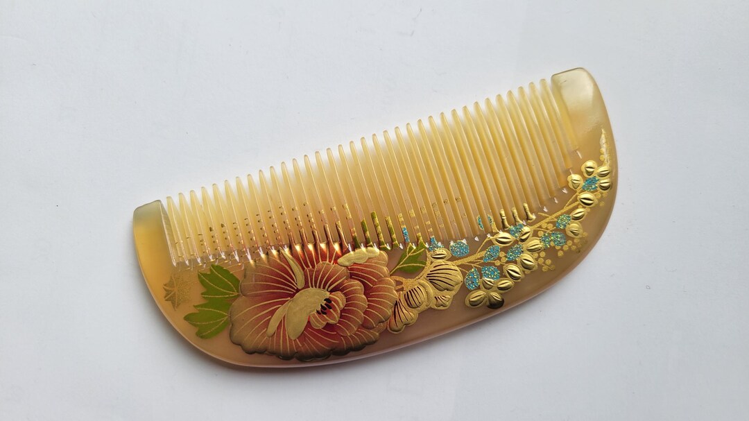 Sheep Horn Hair Comb, Vintage Style, Anniversary Gift 4.9
