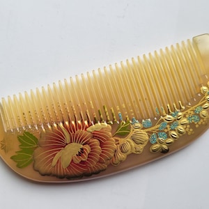 Peineta de cuerno de oveja, estilo vintage, regalo de aniversario, 12,5 cm (4,9").
