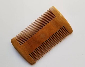 Fathers Day for Men, Vintage Style Wood Comb, Relaxation Gift, Wooden Beard Comb, Birthday Gift, Husband Boyfriend Gift 3.9"(10cm)