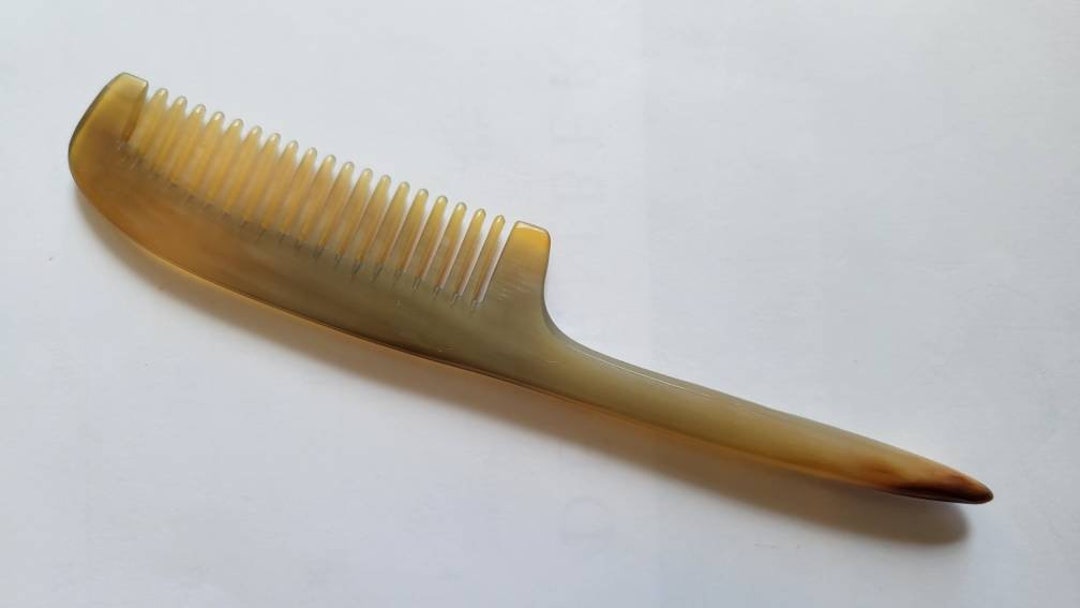 Horn Rat Tail Comb, Boyfriend Gift, Yak Horn Comb, Horn Hair/beard Comb ...