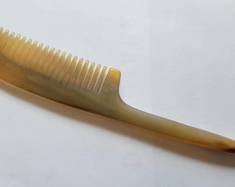 Horn Rat Tail Comb, Boyfriend Gift, Yak Horn Comb, Horn Hair/Beard Comb, Sectioning/Styling Horn Comb, Araki Anti-Static Comb 7"(17.8cm)