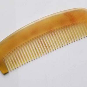Sheep Horn Beard Comb: Fine Tooth Medieval Style (4.7&quot;/12cm)