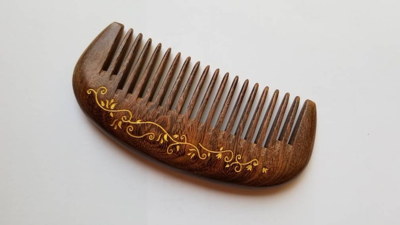 Wooden Hair Comb Women, Mothers Day Gift for Her, Araki Beard Comb, Wood Wide Tooth Comb, Seamless Wood Comb, Pocket Wood Comb 5.1 /13cm image 1