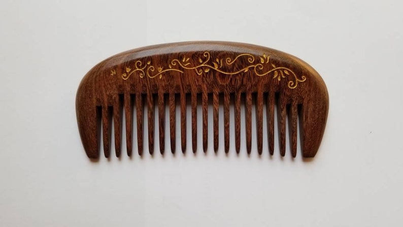 Wooden Hair Comb Women, Mothers Day Gift for Her, Araki Beard Comb, Wood Wide Tooth Comb, Seamless Wood Comb, Pocket Wood Comb 5.1 /13cm image 6