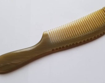 Anniversary Gift, Gentleman Horn Hair Comb, Gift for Him, 50th Birthday Gift, Husband Boyfriend Gift, Araki Yak Horn Beard Comb 8"/20.3cm