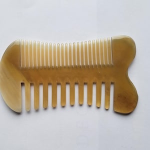 Yak Horn Bartkamm | Doppelseitig | Geschenk für Papa zum Vatertag