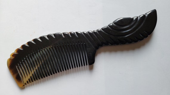 Yak Horn Beard Comb | Gentleman Style | Father's Day Gift for Him 8.3"/21cm