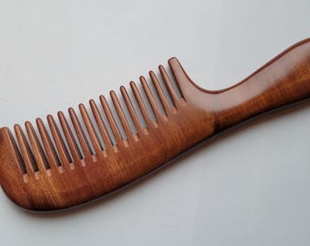 Wide Tooth Wood Comb - Healthy Hair Care | Anniversary Gift  7.8in/20cm