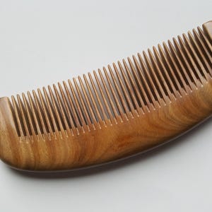 Sandalwood Fine Tooth Hair Comb: Eco-Friendly Wooden Comb | 6.1"/15.5cm