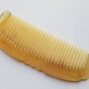 Vintage Hair Comb, Sheep Horn, Beard Comb, Fine Tooth | 5.3" (13.5 cm)