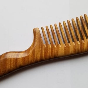 Sandalwood Wide Tooth Hair Comb: Natural Wood Scalp Massage