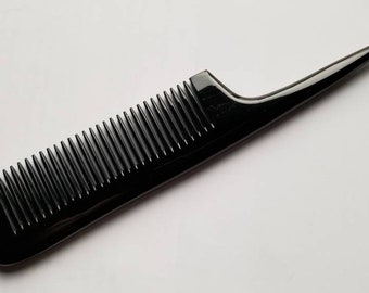Handmade Buffalo Horn Rat Tail Comb, Grooming Hair Comb 8.5"/21.6cm