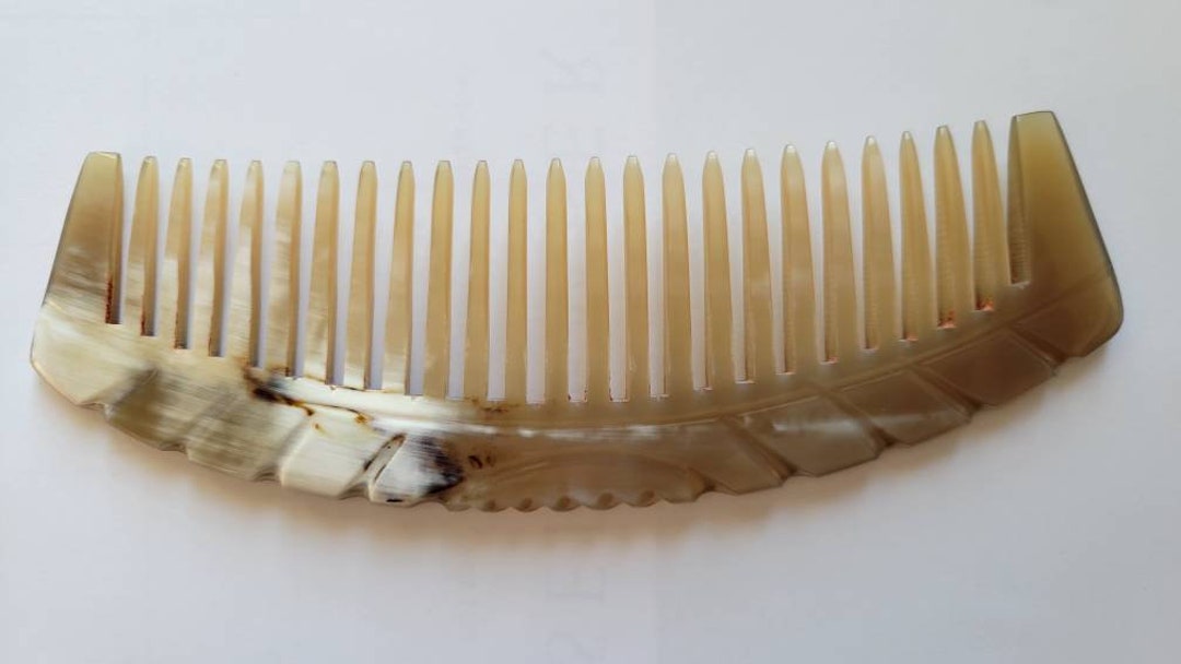 Luxury Yak Horn Comb, Anniversary Gift for Her, Birthday Gift for