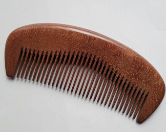 Natural Wood Comb Women/Men, Gifts for Her under 20, Retirement Gift, Gift for Friend, Araki Wooden Hair Comb, Wood Beard Comb 4.9"(12.5cm)