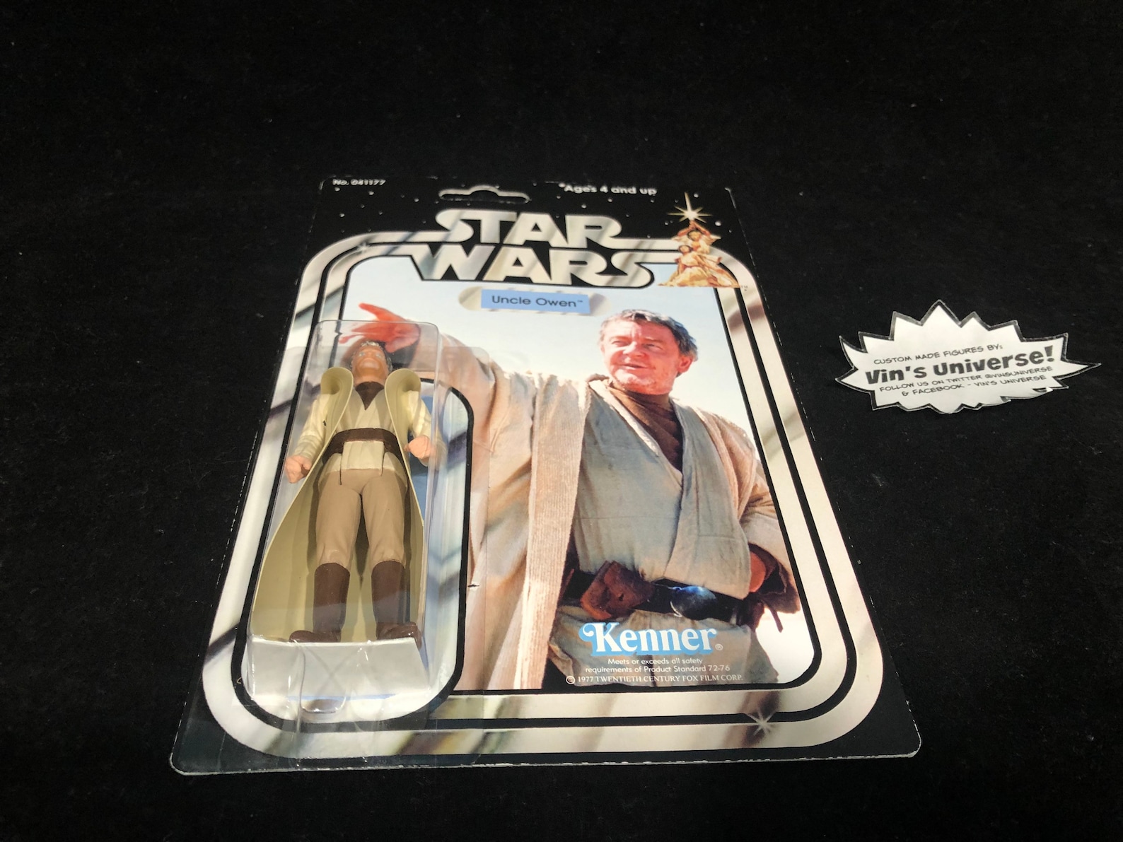 Custom made Vintage Star Wars Uncle Owen Action Figure Display Etsy