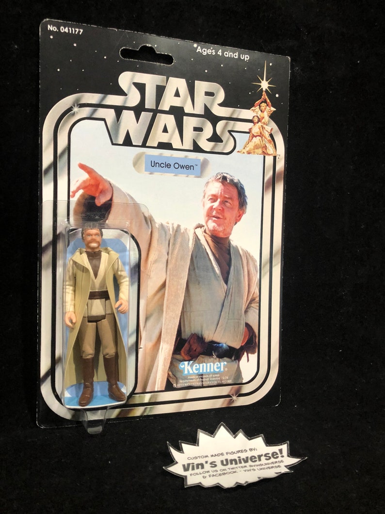 Custom made Vintage Star Wars Uncle Owen Action Figure Display Etsy