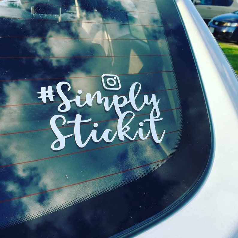 Sticker customizable # Custom Hashtag Decal