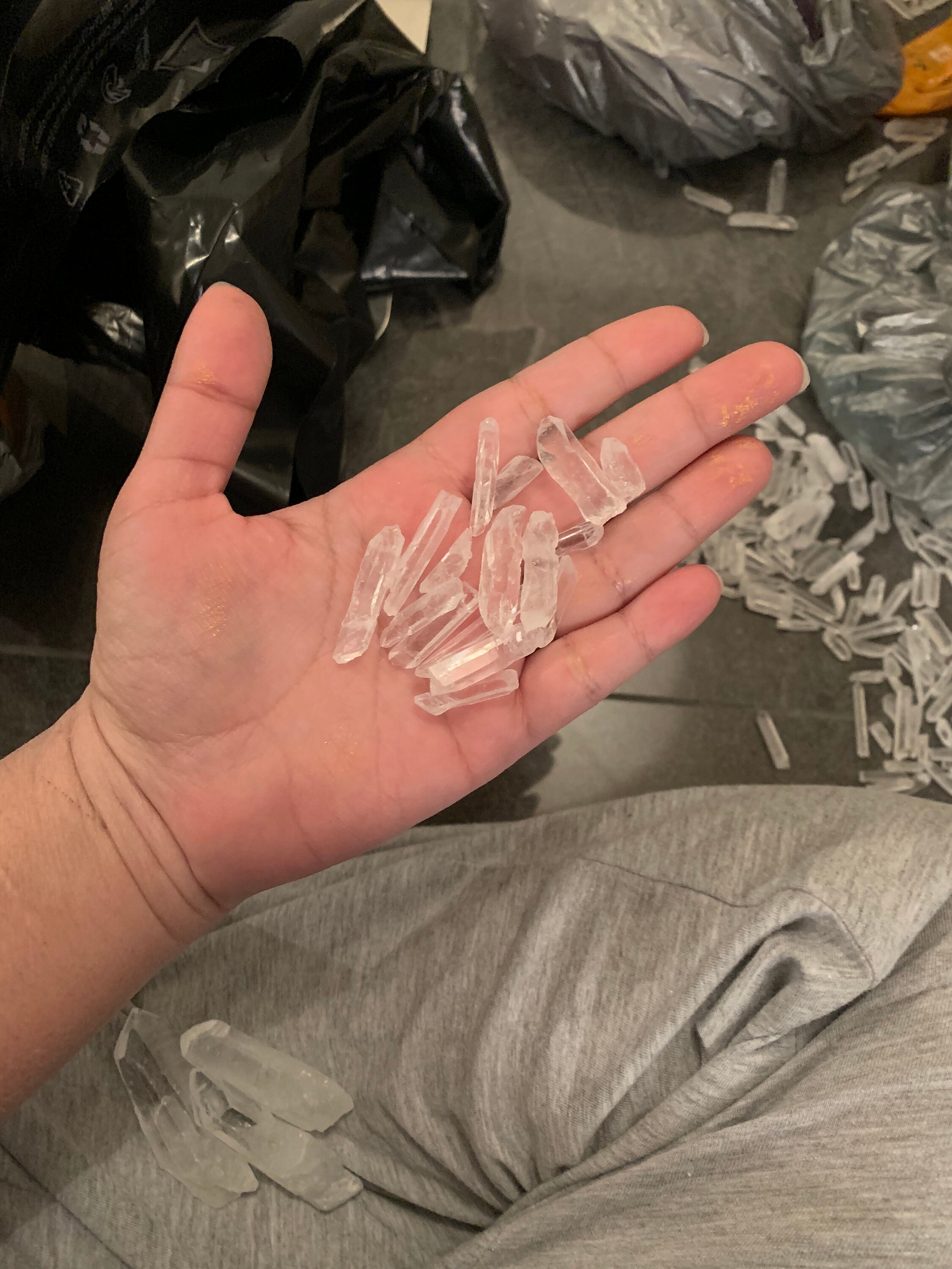 Naturel 1 Kg Petits Points de Cristal